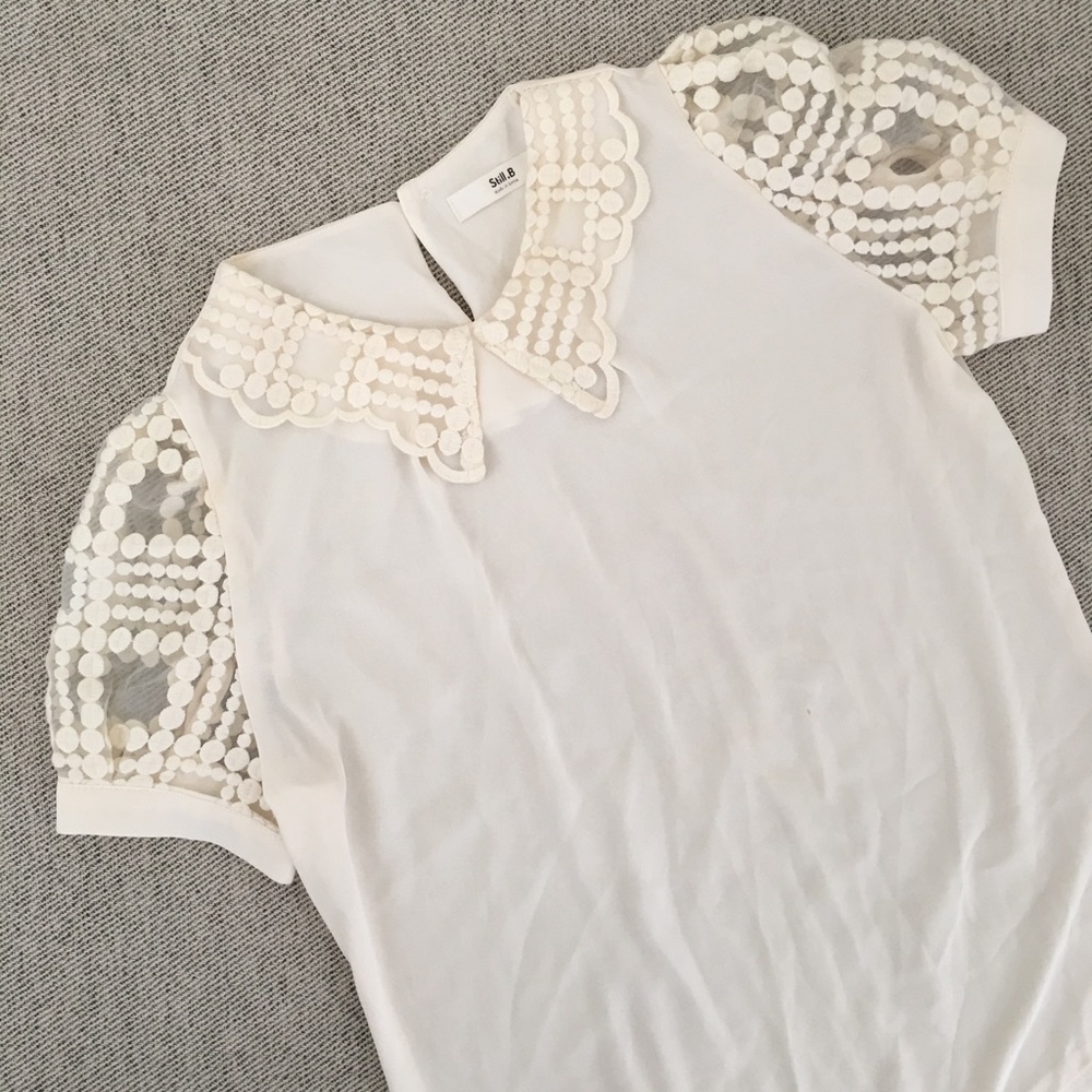 Cute preppy blouse top